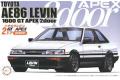 FUJIMI 035260-ID-61 1/24 豐田汽車 AE-86 LEVIN 1600 GT APEX/後期生產型 2門轎跑車