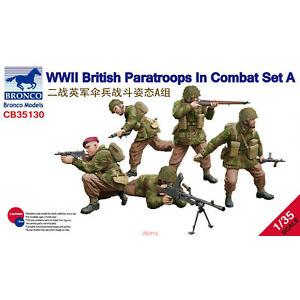 BRONCO CB-35130 1/35 二戰英國陸軍 戰鬥姿態傘兵人物A組@@