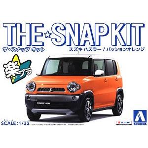 AOSHIMA 058329-01-C 1/32 鈴木汽車 HESTLER方塊車/熱情橘色/免塗裝免膠水黏合.卡緊SNAP系列