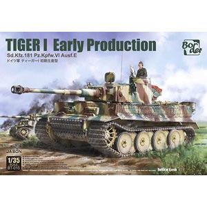 團購.邊境/BORDER BT-010 1/35 二戰德國 Sd.Kfz.181 Ausf.E'老虎I'初期生產型坦克/付復刻鐵十字勳章.限量1000盒生產