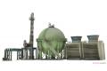 TOMYTEC DCM-09 1/144 戰亂下的煉油廠B(蒸餾塔) Dio Com War Torn Refinery B