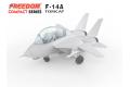 FREEDOM 162061 Q版飛機--美國.海軍 格魯曼公司 F-14A '雄貓式'戰鬥機/第VF-111中隊式樣/限定版