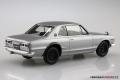 AOSHIMA 058824-09-A 1/32 日產汽車 2000GT-R轎跑車/銀色/免黏合免塗裝,卡緊/SNAP系列