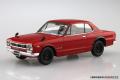 AOSHIMA 058848-09-C 1/32 日產汽車 2000GT-R轎跑車/紅色/免黏合免塗裝,卡緊/SNAP系列
