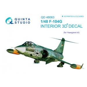 團購 QUINTA STUDIO QD48063 1/48 美國.洛克希德公司 F-104G'星式'戰鬥機適用立體水貼紙