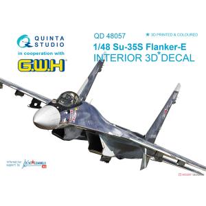 團購.QUINTA STUDIO QD48057 1/48 俄羅斯.空軍 蘇愷公司SU-35S'超級側衛'戰鬥機適用立體彩色貼紙