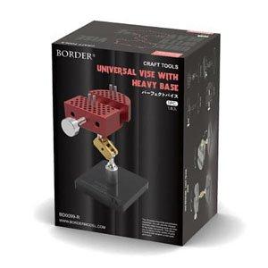 團購.BORDER/邊境模型 BD-0099 紅色.模型專用工作臺鉗 UNIVERSAL VISE WITH HEAVY BASE/RED