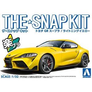 AOSHIMA 058886-10-D 1/32 豐田汽車 SPRA牛魔王GT轎跑車/淺黃色/免黏合免塗裝,卡緊/SNAP系列