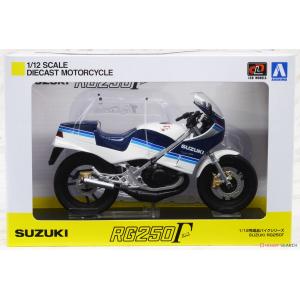 AOSHIMA 106761 1/12 完成品--鈴木機車 RG-250r摩托車/藍-白色