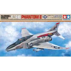 TAMIYA 61121 1/48美國.海軍 麥道公司 F-4B'幽靈.鬼怪/PHANTOM II'戰鬥轟炸'機