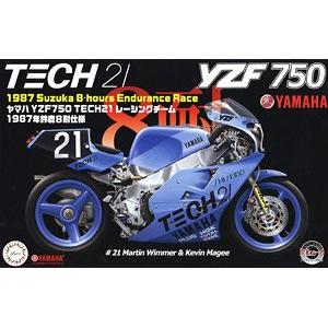 FUJIMI 141329 1/12 山葉機車 YZF 750摩托車/1987年.鈴鹿賽事21號車式樣