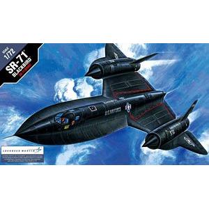 ACADEMY 12448 1/72 美國.空軍 洛克希德公司SR-71'黑鳥式'偵察機
