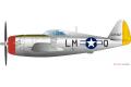 PLATZ PDR-30 1/144 WW II美國.陸軍  共和公司P-47D剃刀式背戰鬥機/2架入