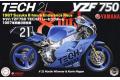 FUJIMI 141329 1/12 山葉機車 YZF 750摩托車/1987年.鈴鹿賽事21號車式...