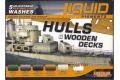 LIFECOLOR LP-04 液態舊化組--船體及木甲板舊化套組 HULLS & WOODEN DECKS