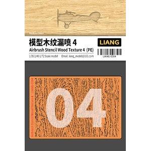 LIANG MODELS 0304 1/72/48/35 模型短木紋漏噴紙4 AIRBRUSH STENCIL WOOD SHORT TEXTURE 4