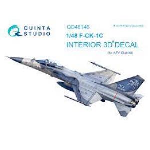 團購.QUINTA STUDIO QD48146 1/48 台灣.空軍 漢翔公司F-CK-1'經國號'戰鬥機適用立體彩色貼紙