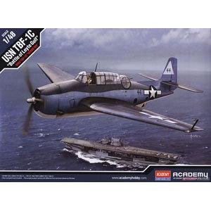 ACADEMY 12340 1/48 WW II美國.海軍 格魯曼公司TBF-1C'復仇者式'魚雷攻擊機/雷伊泰海灣戰鬥式樣