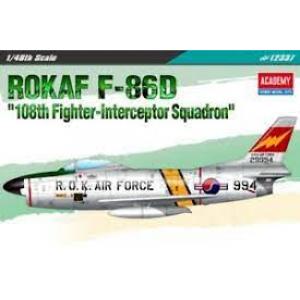ACADEMY 12337 1/48 美國.空軍  北美公司F-86D'軍刀.猛犬式'戰鬥機/南韓.空軍 第108戰鬥攔截中隊式樣