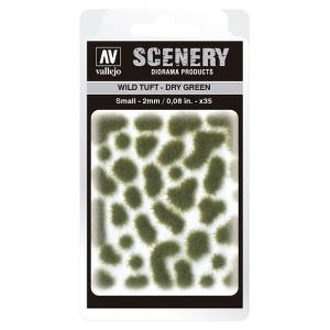 VALLEJO SC-401 場景用品--乾綠色草叢 WILD TUFT--DRY GREEN