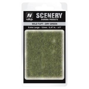 VALLEJO SC-424 場景用品--乾綠色草叢/特大 WILD  TUFT--DRY GREEN