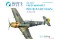 團購 QUINTA STUDIO QD48087 1/48 WW II德國.空軍 梅賽斯密特公司 BF-109 E4/E7戰鬥機適用立體水貼紙