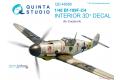 團購 QUINTA STUDIO QD48085 1/48 WW II德國.空軍 梅賽斯密特公司BF-109F-2/F-4型戰鬥機適用立體彩色貼紙