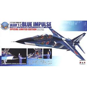 預先訂貨--PLATZ SP-103 1/72 日本.航空自衛隊  三菱公司 T-2戰鬥教練機/藍色衝擊表演隊式樣