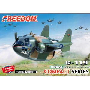 FREEDOM 162048 Q版--台灣.空軍 費爾柴德公司C-119'空中車廂'運輸機