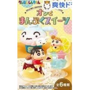 RE-MENT 206196 盒玩--蠟筆小新.沉浸在甜點中 CRAYON SHIN-CHAN MANPUKU SWEETS