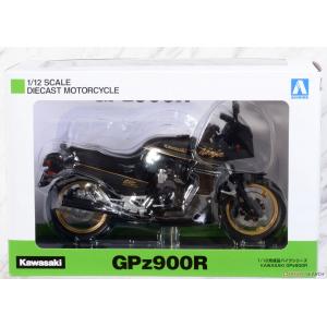 AOSHIMA 109229 1/12 完成品--川崎機車 GPZ-900R'忍者'摩托車/黑-金色