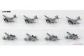PIT ROAD 0020884-S-65 1/700 WW II美國.陸軍 軍用飛機組4@@