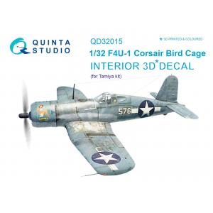 預先訂貨--團購 QUINTA STUDIO QD32015 1/32 WW II美國.海軍 沃特公司F4U-1'海盜式'戰鬥機適用立體水貼紙