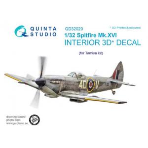 團購 QUINTA STUDIO QD32020 1/32 WW II英國.空軍  超級馬林公司  '噴火式'MK.XVI型戰鬥機適用立體水貼紙