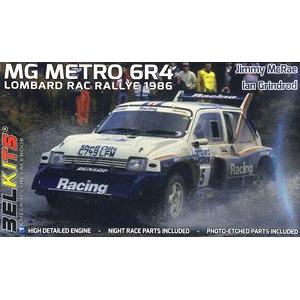 AOSHIMA 109243-BEL-016 1/24 英國MG汽車 METRO 6R4拉力賽車/1986年RAC拉力賽車.JIMMY MCRAE & IAN GRINDROD式樣@@