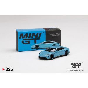 TSM MiniGT 1/64 Porsche Taycan Turbo S Frozen Blue Metallic No.225