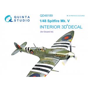 團購 QUINTA STUDIO QD48189 1/48 二戰英國噴火式戰機 Spitfire Mk. V 3D立體浮雕水貼