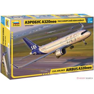 ZVEZDA 7037 1/144 空中巴士客機 A-320-neo@@