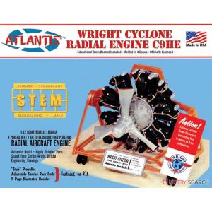 Atlantis Models 美國 柯蒂斯-賴特 星型發動機 Wright Cyclone Radial Engine C9HE