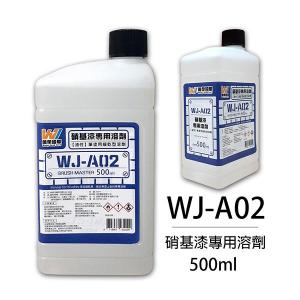 萬榮國際 WJ-A02 500ml 硝基漆專用中溶劑 500ML THINER