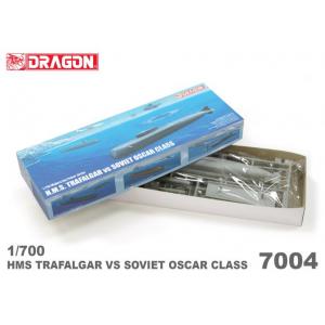 DRAGON 7004 1/700 HMS Trafalgar (S107) SSN vs. Soviet Oscar class SSGN