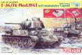 DRAGON 6757 1/35 二戰蘇聯 T-34/76 No.183 Factory Mod.1943 w/Commander Cupola