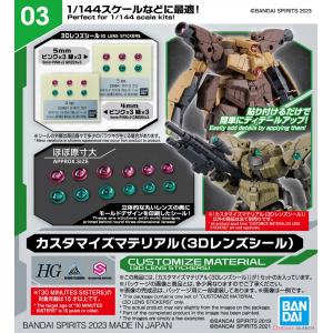 BANDAI SPIRITS 1/144 改造配件 3D鏡頭貼紙