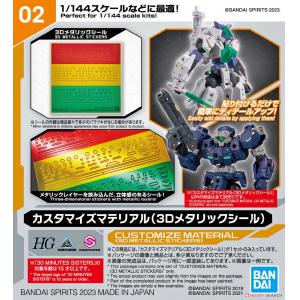 BANDAI SPIRITS 1/144 改裝用品 3D金屬質感貼紙