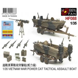 團購 HOBBY FAN 1/35 HF088 越戰美軍戰術突擊艇(威力貓)@@