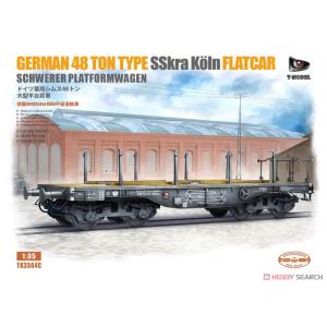 T-MODEL 1/35 德國 鐵道平板車 German 48t Type SSkra Koln Flatcar