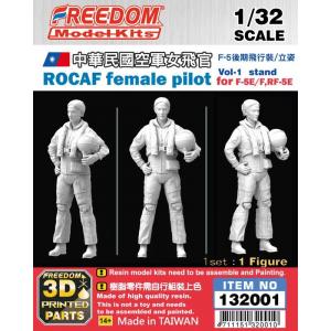 團購-FREEDOM 132001 1/32 中華民國空軍 女飛官 後期飛行裝 立姿 F-5E/F