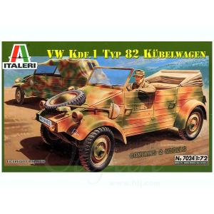 ITALERI 7024 1/72  二戰德國 大眾汽車 82式水桶車